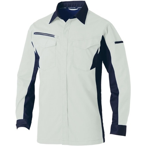 SOWA 3478−02 長袖シャツ シルバーグレ