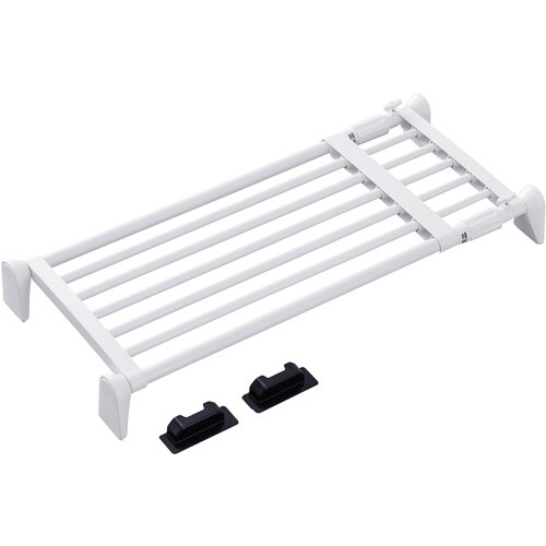 IRIS 202319 超強力伸縮ワイド棚 ホワイ