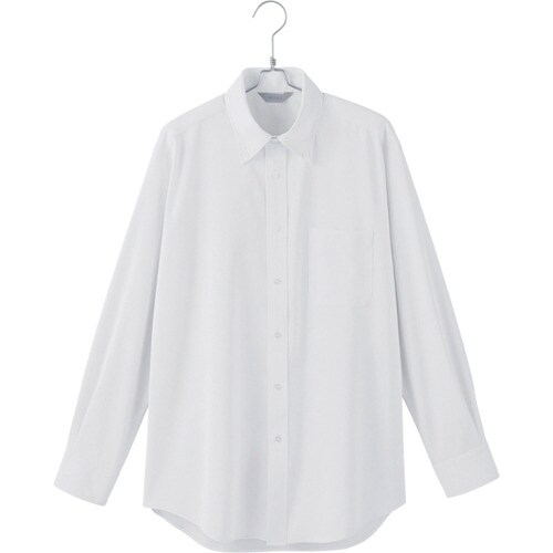 ピエ メンズ長袖ボタン無地ダウンシャツAZ6341