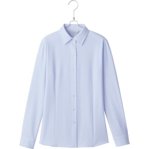 ピエ 長袖ブラウスHCB4001 サックス 9