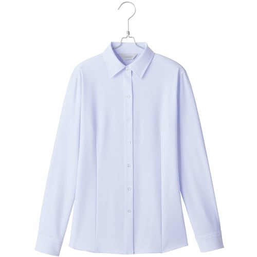 ピエ 長袖ブラウスHCB4001 サックス 21