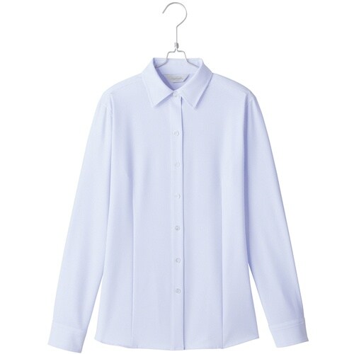 ピエ 長袖ブラウスHCB4001 サックス 17