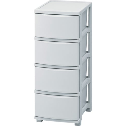 IRIS 206662 スリムチェスト 4段 ブル