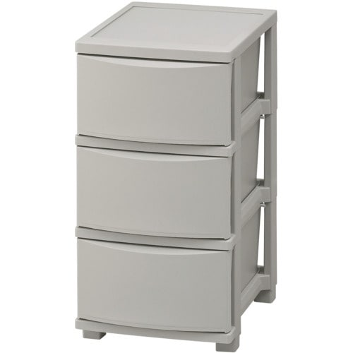 IRIS 206657 スリムチェスト 3段 ダー