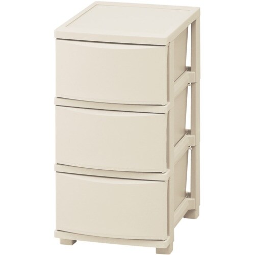 IRIS 206656 スリムチェスト 3段 ライ