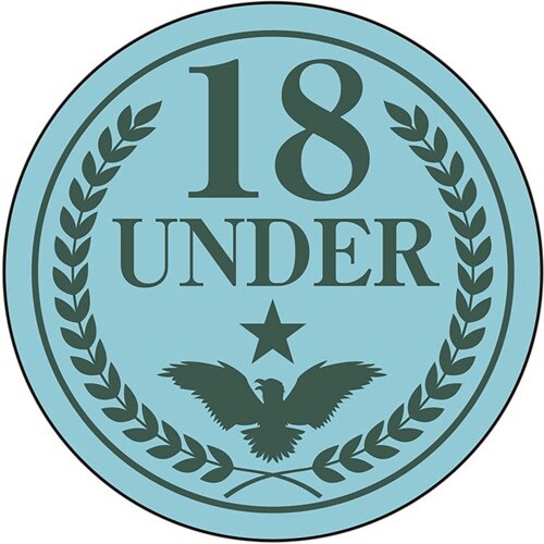 ユニット ヘルメットステッカー UNDER18