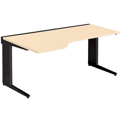 NAIKI 平デスク(左ウェーブタイプ) トリアス