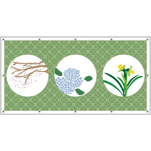 ユニット フェンスシート 丸窓障子2