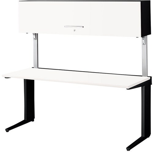 NAIKI 平デスク(上部ボックス付) トリアス