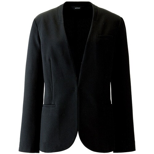 ピエ レディースノーカラージャケットAZ63002