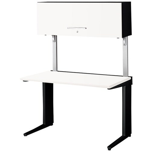 NAIKI 平デスク(上部ボックス付) トリアス