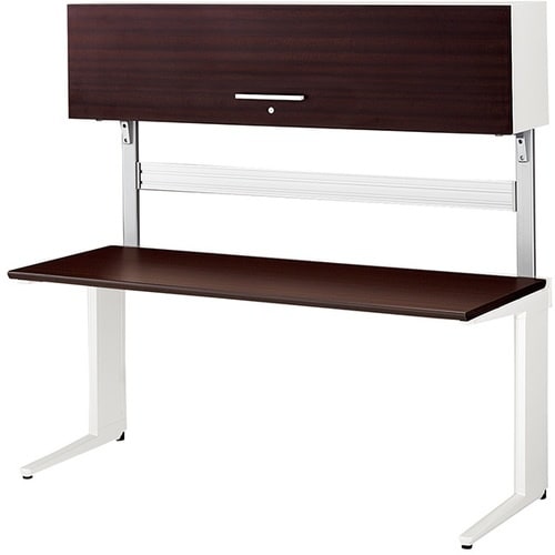 NAIKI 平デスク(上部ボックス付) トリアス