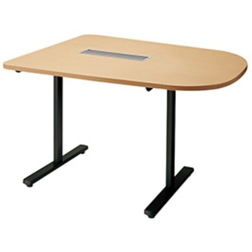 NAIKI ミーティングテーブル(配線付/半長円テ