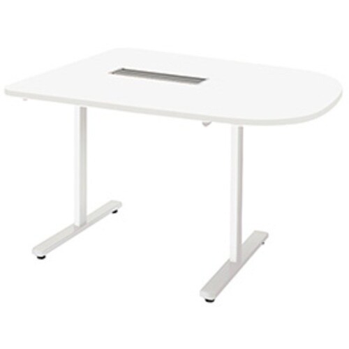 NAIKI ミーティングテーブル(配線付/半長円テ