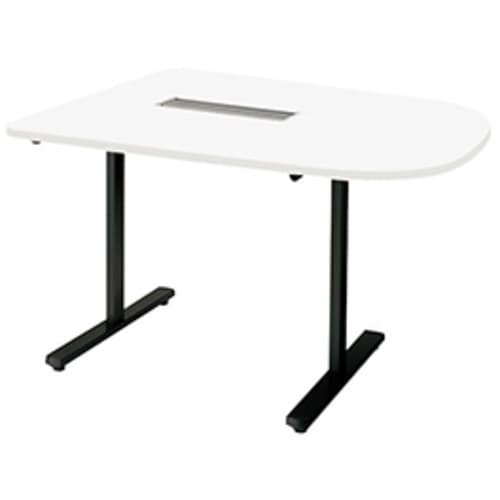 NAIKI ミーティングテーブル(配線付/半長円テ