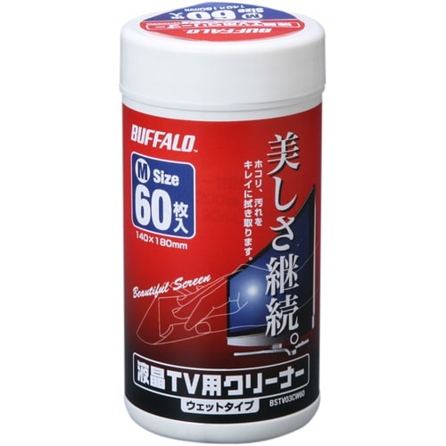 BUFFALO 液晶TV用クリーナー(ウェットタイ