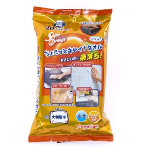 UYEKI スーパーオレンジちょこっとキレイタオル