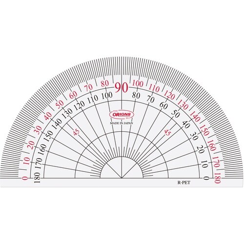 共栄プラスチック オリオンズ12cm分度器