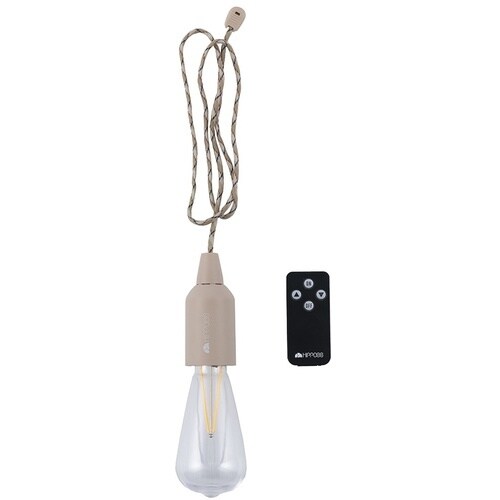 ナカバヤシ LEDリモコンハンギングランプM/タン