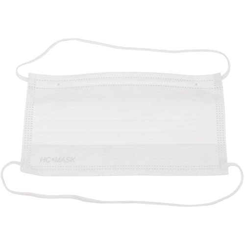 橋本 HC不織布マスク ホワイト 3層・頭掛け 5