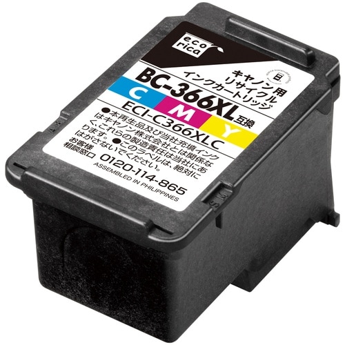 ecorica BC−366XL互換リサイクルイン