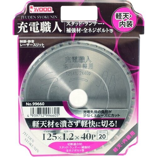 IWOOD 充電職人軽天・内装用 125×1.2×