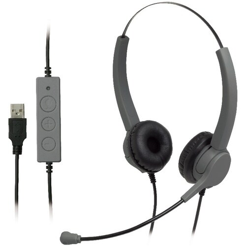 ソニック 快適ヘッドセット 両耳 USBタイプ グ