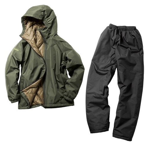 Makku TEGARU防水防寒スーツ カーキ×ブ