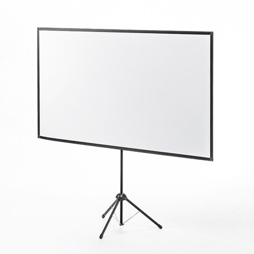 SANWA プロジェクタースクリーン(80型・三脚