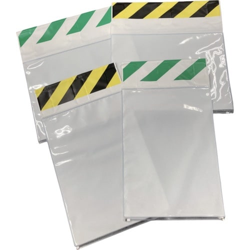 アラオ 単管標識 ポケット垂れ幕 黄/黒 タテ