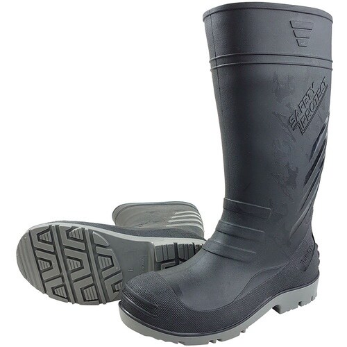 喜多 TPE踏貫き防止セーフティブーツ ブラック