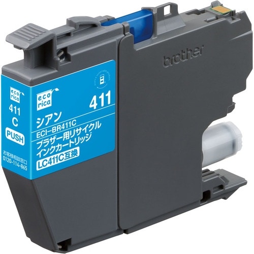 ecorica LC411C互換リサイクルインクカ