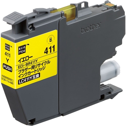 ecorica LC411Y互換リサイクルインクカ