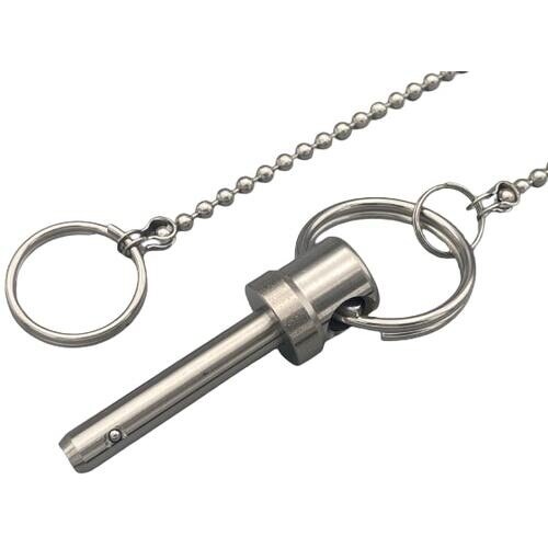 ラクテム ボールロックピン 脱落防止チェーン付 Φ