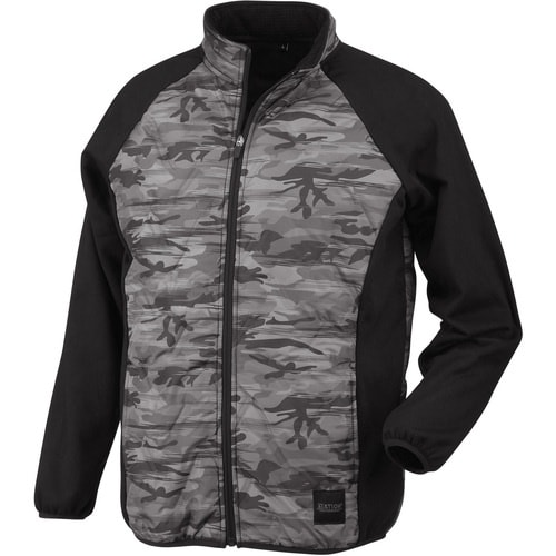 カジメイク ピンソニックキルトジャケット ブラック