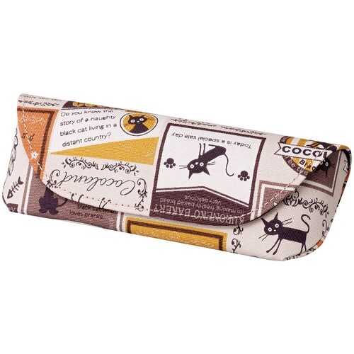 パール メガネケース HA−135 ネコ ワッペン