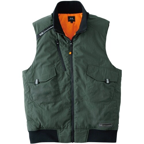 G.G. 0474−06 防寒ベスト アーミー 6