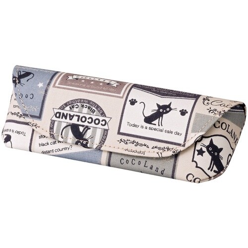 パール メガネケース HA−135 ネコ ワッペン