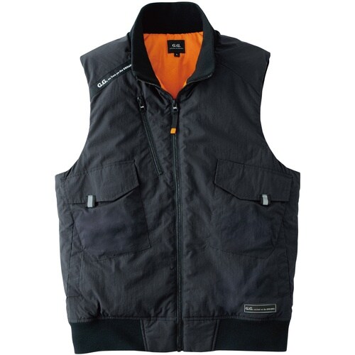 G.G. 0474−06 防寒ベスト チャコールグ