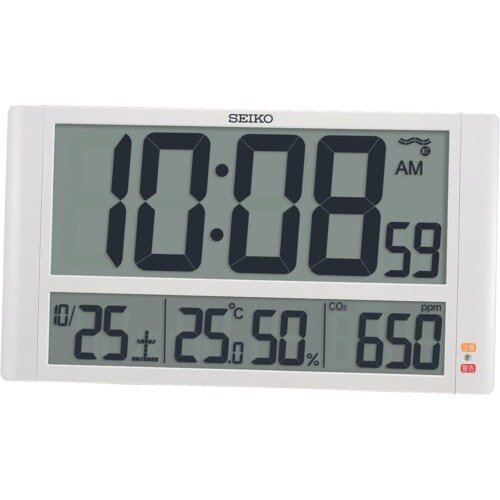 SEIKO デジタル電波時計 SQ449W 白パー