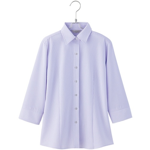 ピエ 七分袖ブラウスHCB4007 パープル 19