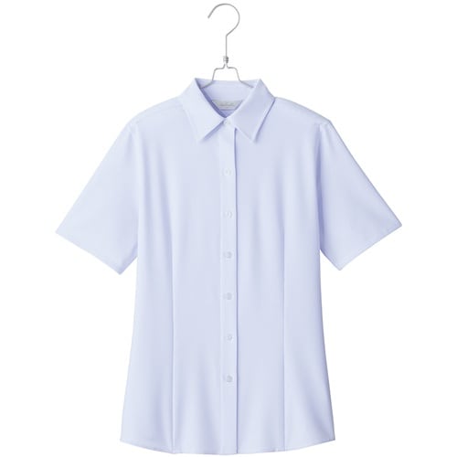 ピエ 半袖ブラウスHCB4000 サックス 9