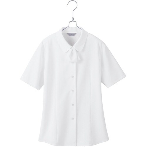 ピエ 半袖ブラウスHCB4110 ホワイト 23