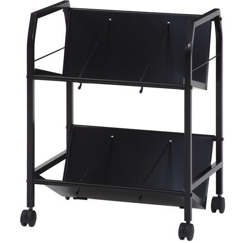 不二貿易 ファイルワゴン2段 ブラック