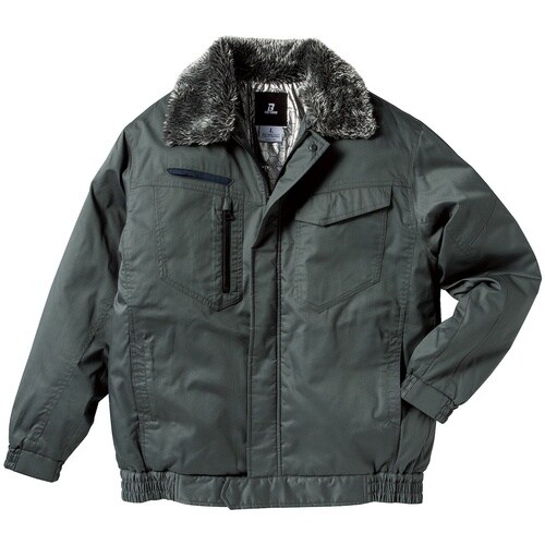 クロダルマ 防寒ジャンパー チャコールグレー L