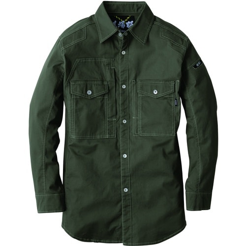 XEBEC 長袖シャツ2833−62−L アーミー