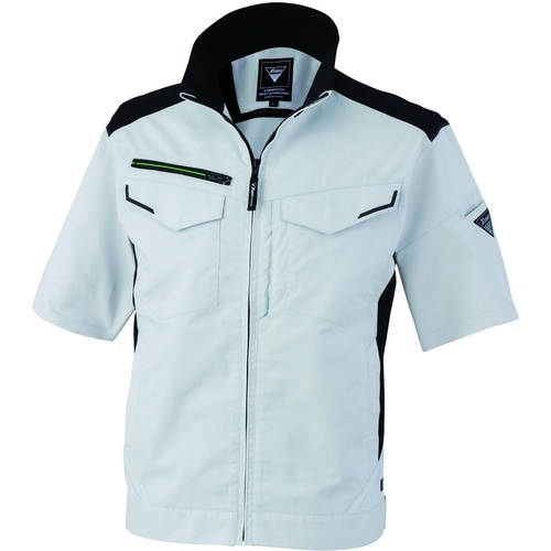 XEBEC 半袖ブルゾン1531−22−M シルバ