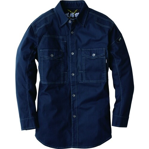 XEBEC 長袖シャツ2833−16−5L ネイビ