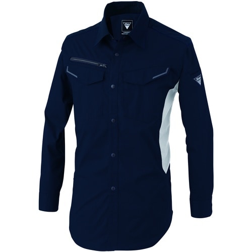 XEBEC 長袖シャツ1533−19−L ディープ