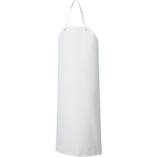 船橋 ビニロンエプロン 胸 首掛け ホワイト/グリ